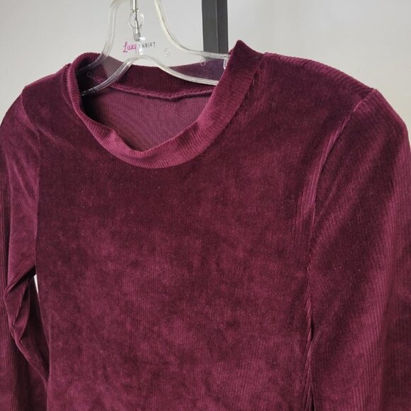 Soft Ribbed  Velvet Dress - Picture 2 of 3